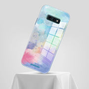 DIGITAL STAR Galaxy S10  Watercolor Splatter Glass Back Case