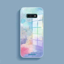 DIGITAL STAR Galaxy S10  Watercolor Splatter Glass Back Case
