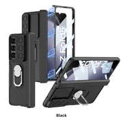 DIGITAL STAR for Samsung Galaxy Z Fold 5 5g Case with Slide Camera Cover & S Pen Holder, [Hinge Protection] [Built in Screen Protector] [360°Stand Ring Holder] All-Inclusive Phone Case for Fold 5