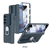 DIGITAL STAR for Samsung Galaxy Z Fold 5 5g Case with Slide Camera Cover & S Pen Holder, [Hinge Protection] [Built in Screen Protector] [360°Stand Ring Holder] All-Inclusive Phone Case for Fold 5
