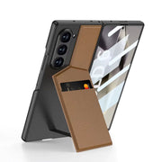 DIGITAL STAR Premium GKK Leather Stand with Card Holder Case for Samsung Galaxy Z Fold 6 Case Slim Wallet-Shockproof Military Grade Protective Cover for Galaxy Z Fold 6