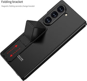 Ultra Thin Case/Cover with Foldable Kick Stand & Front Glass Protector for Samsung Galaxy Z Fold6