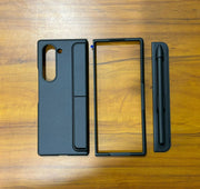 DIGITAL STAR Samsung Galaxy Z Fold 6 Hard PC Matte Finish Removable S-Pen Slot & Kickstand Case