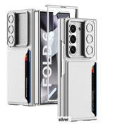 DIGITAL STAR Samsung Galaxy Z Fold 6 GKK Ultra-Thin Sliding Window Card Slot Phone Case.