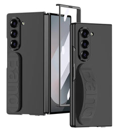 DIGITAL STAR  Ultra Thin Case/Cover with Silicone Band & Front Glass Protector for Samsung Galaxy Z Fold6 / Galaxy Fold 6 Case Cover