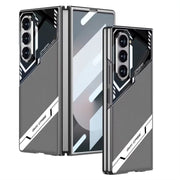 DIGITAL STAR  Sports Series Glass & PU Leather Electroplated Back Case Cover for Samsung Galaxy Fold 6 5G / Galaxy Fold 6 Case Cover