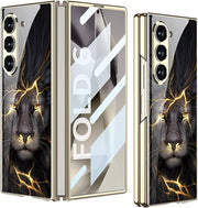 Samsung Galaxy Z Fold 6 5G Case - Thin 9H Glass with Glossy Painted -