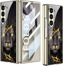 Samsung Galaxy Z Fold 6 5G Case - Thin 9H Glass with Glossy Painted -