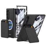 ybrid Premium Leather (Magnetic Credit Card) Case for Samsung Galaxy Z Fold 6 Case Compatible with Mag safe & (Screen Protector),Shockproof Case for Galaxy Z Fold 6