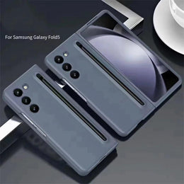 DIGITAL STAR Compatible for Galaxy Z Fold 5 Case S Pen Fold Edition without Front Glass, Silky Liquid PC Matte Bumper Cover Case for Samsung Galaxy Z Fold 5