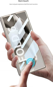 Ultra Thin Case/Cover with Foldable Kick Stand & Front Glass Protector for Samsung Galaxy Z Fold6