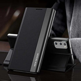 DIGITAL STAR PU Leather Side Window Flip Case - Samsung