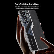 DIGITAL STAR Case for Samsung Galaxy S25 Ultra Business Electroplated Leather Cover