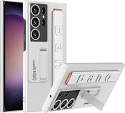 DIGITAL STAR Stand Back Case for Samsung S23 Ultra | Slim Camera Lens Protection Cover with Kickstand